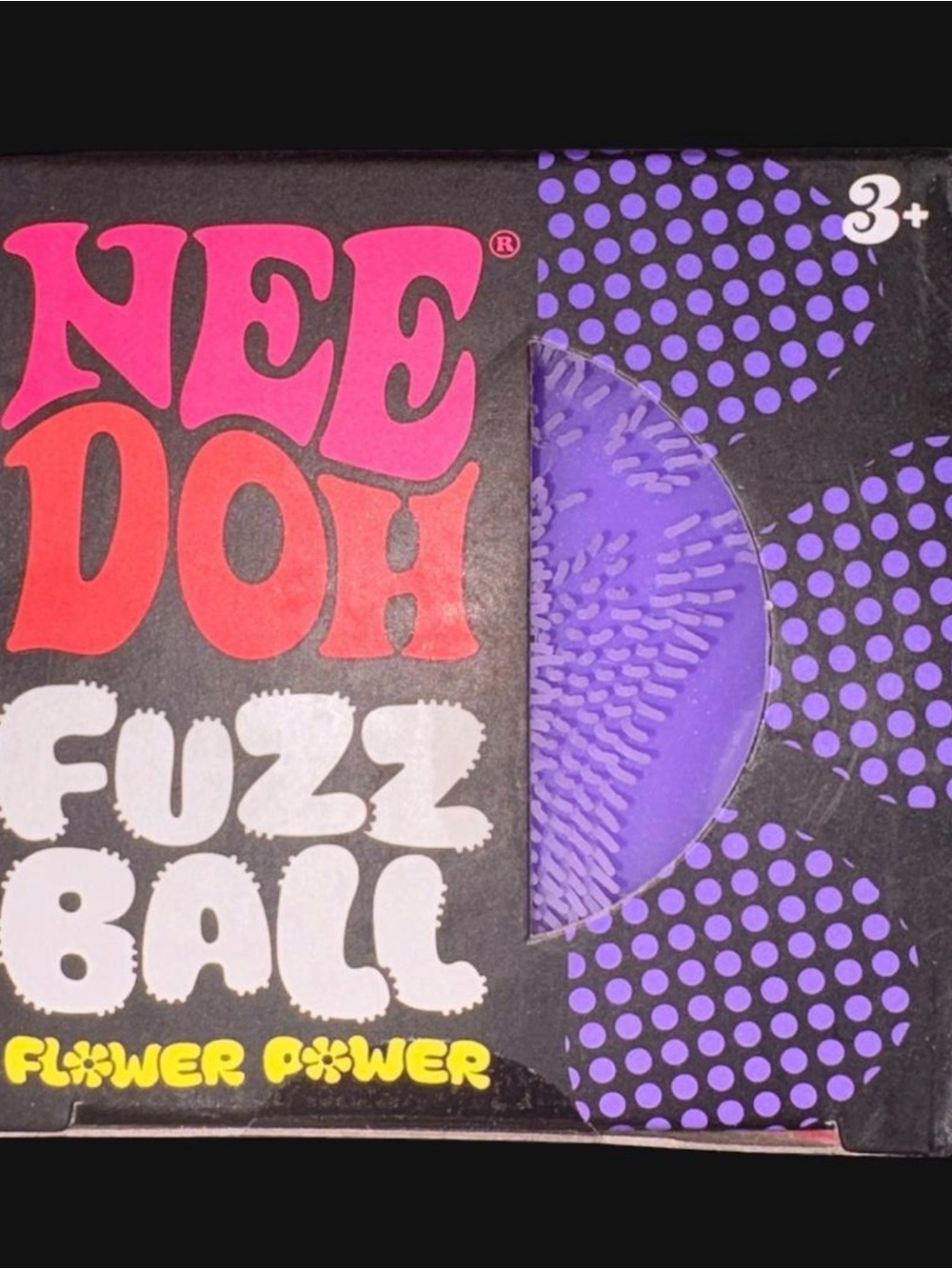 Nee Doh Fuzz Ball - Purple flower power